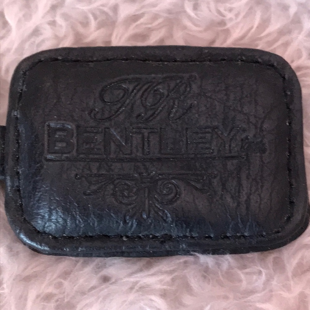 Bentley Key Chain Black Leather